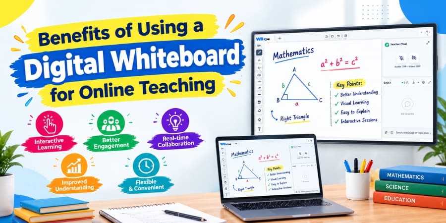 Benefits of Using a Digital Whiteboard for Online Teaching